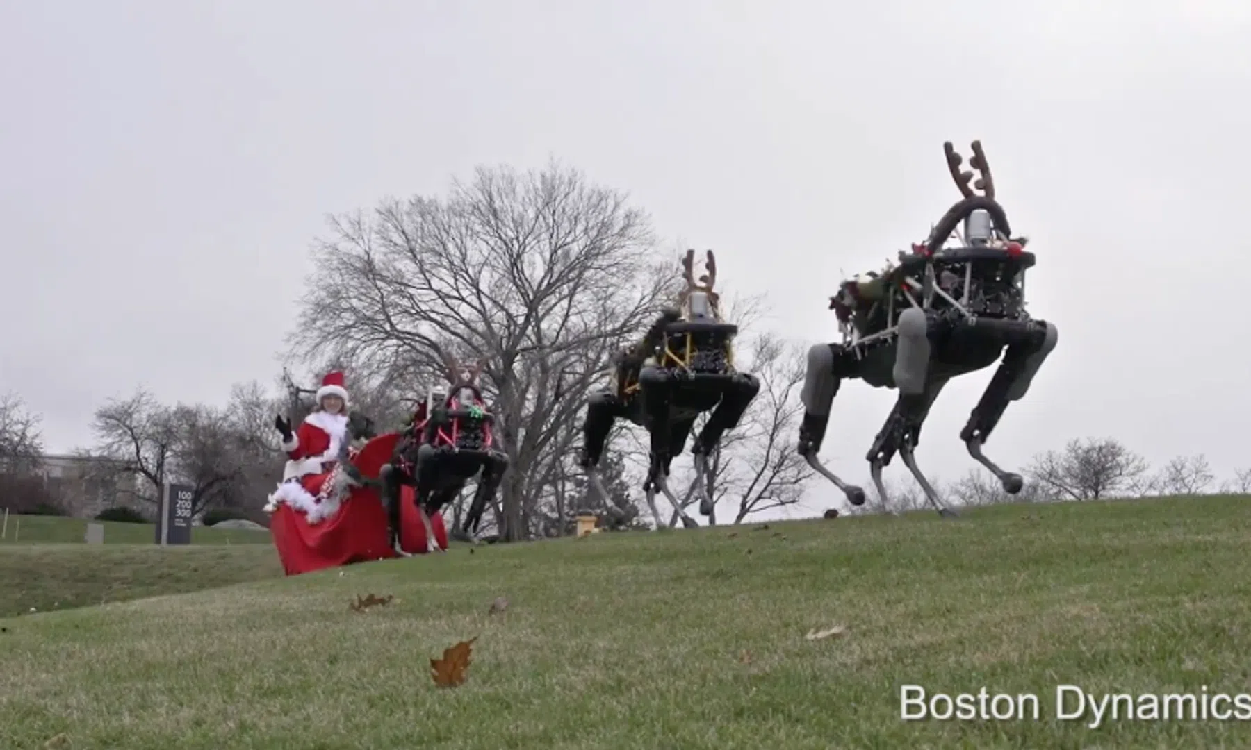 Video: Kerstgroet van 'Rudolf het robotrendier'