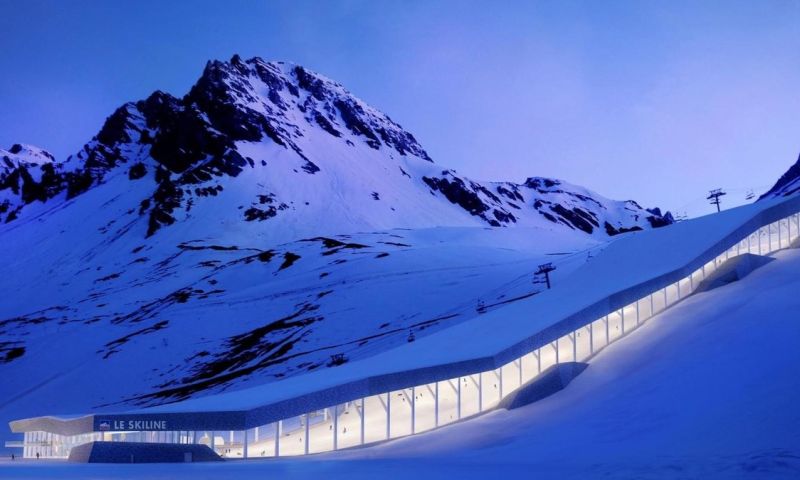 Tignes wintersport overdekte skibaan Alpen