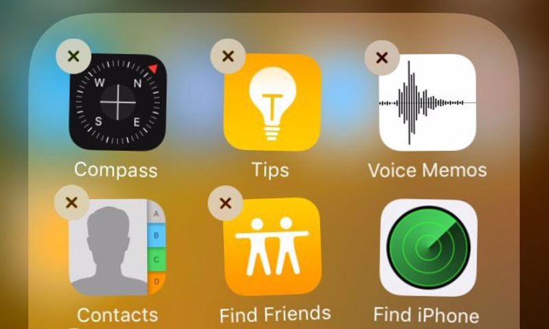 Eindelijk: standaardapps Apple te verwijderen in iOS 10