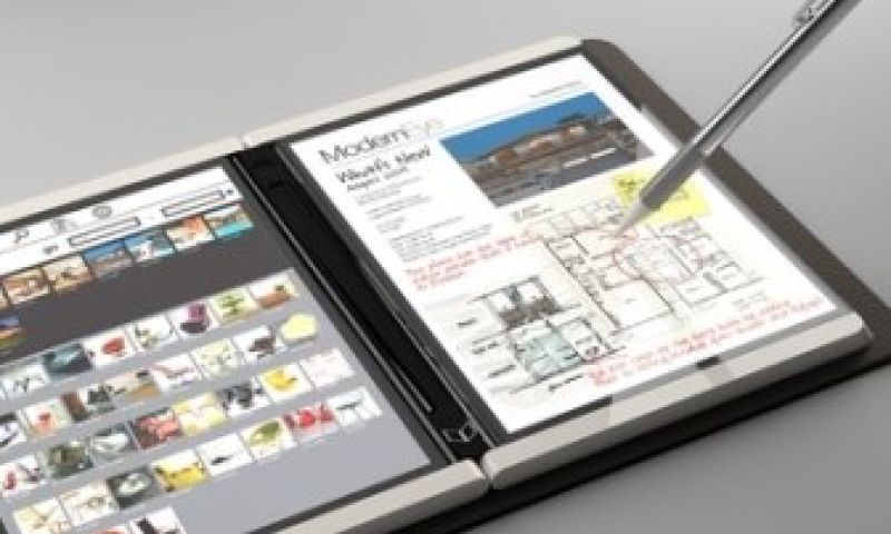 Microsoft maakt tablet met twee schermen