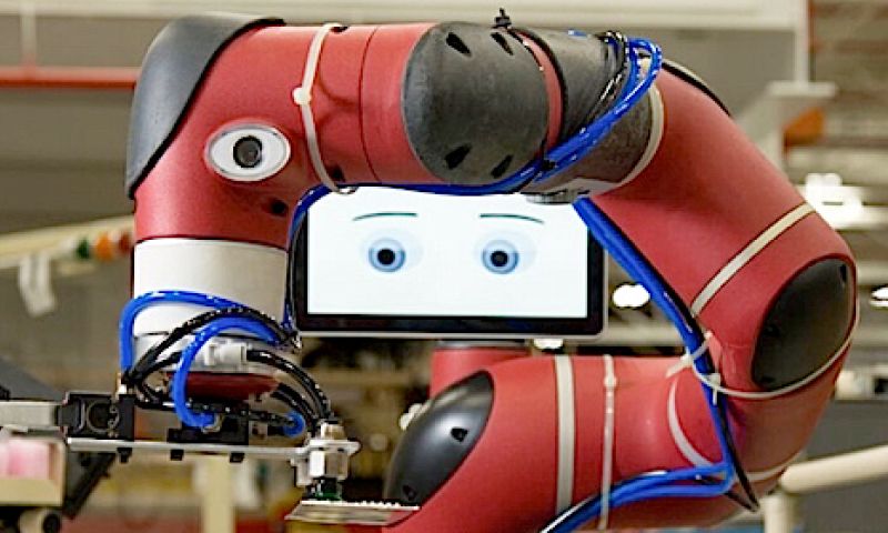 Vriendelijke fabrieksrobot Sawyer is nu te koop
