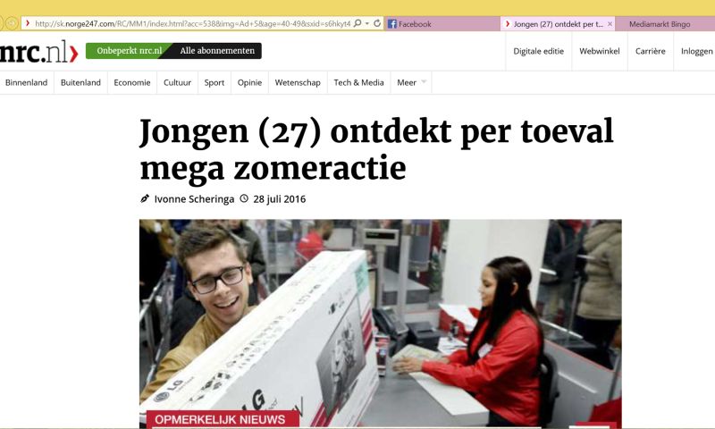 Facebook-oplichters misbruiken opmaak NRC-website