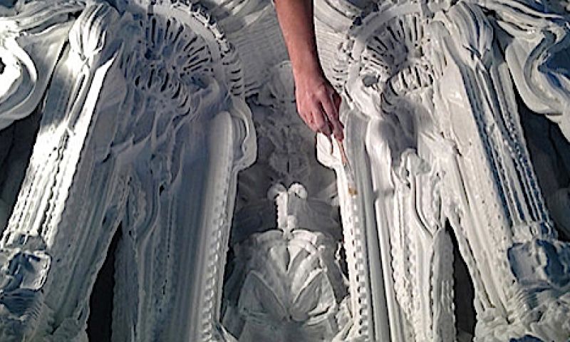 Gecomputeriseerde architectuur uit de 3d-printer