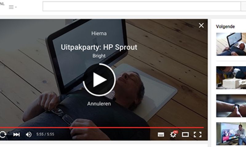 En nu kappen met die video's die automatisch doorlopen (commentaar)