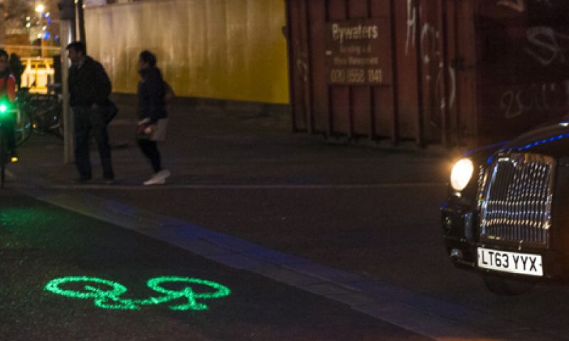 Laserlicht voor fietsers is een hit