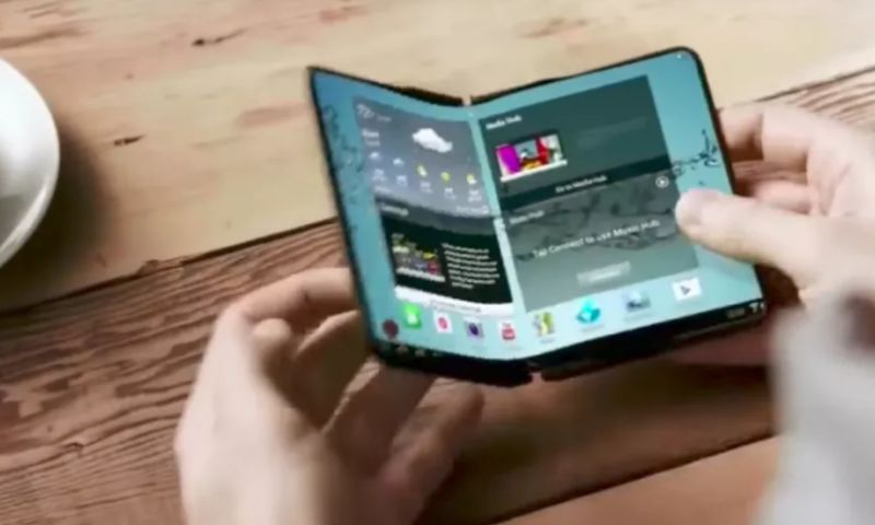 Samsung galaxy x opvouwbare smartphone flexibel