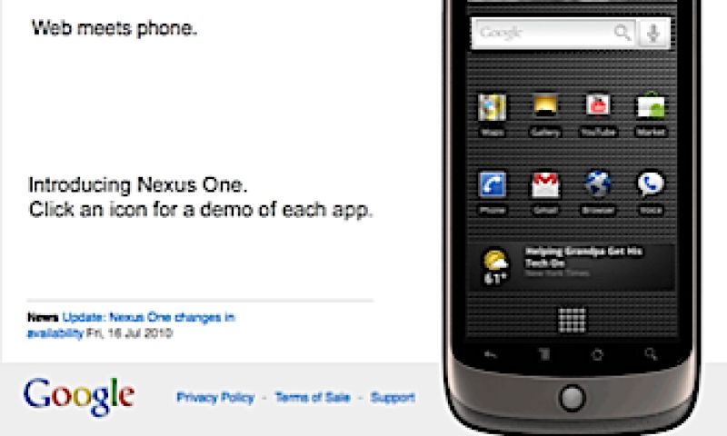 'Google voor kerst met Nexus Two'