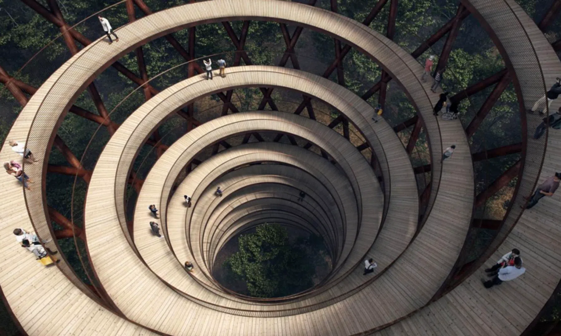 Deens Design: wandelen boven de boomkruinen