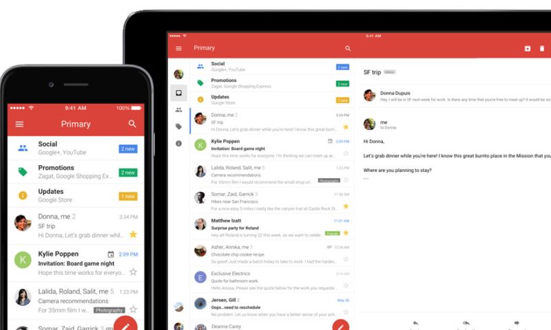 Grote update iOS-app Gmail: hij lijkt meer op de Android-versie