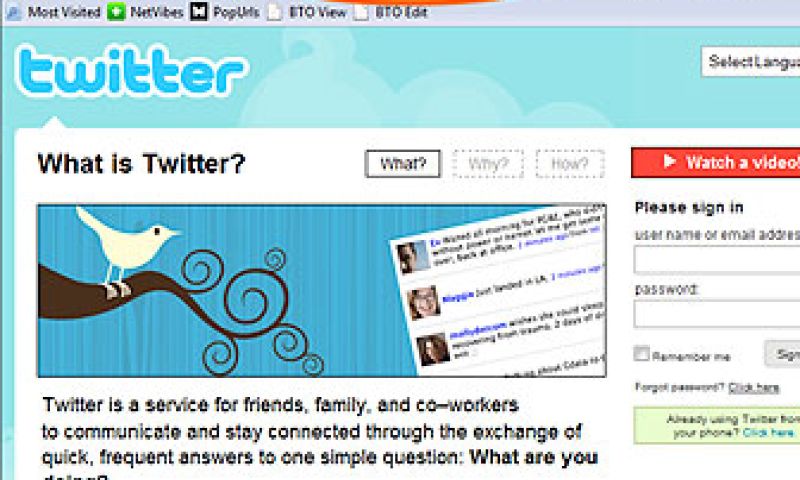Twitterscam vist naar inloggegevens
