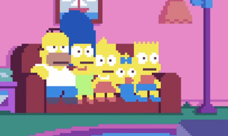 Video: The Simpsons in pixel art