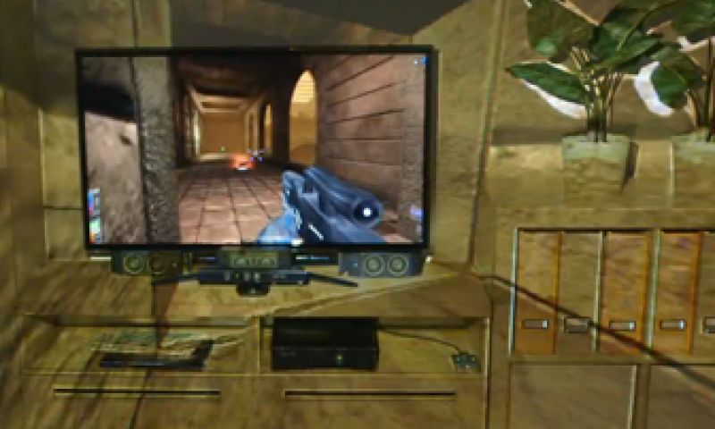 Microsofts IllumiRoom projecteert games buiten je scherm