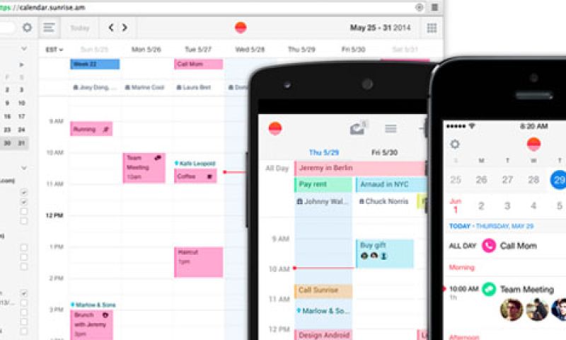 Fijne kalender-app Sunrise nu voor Android en web