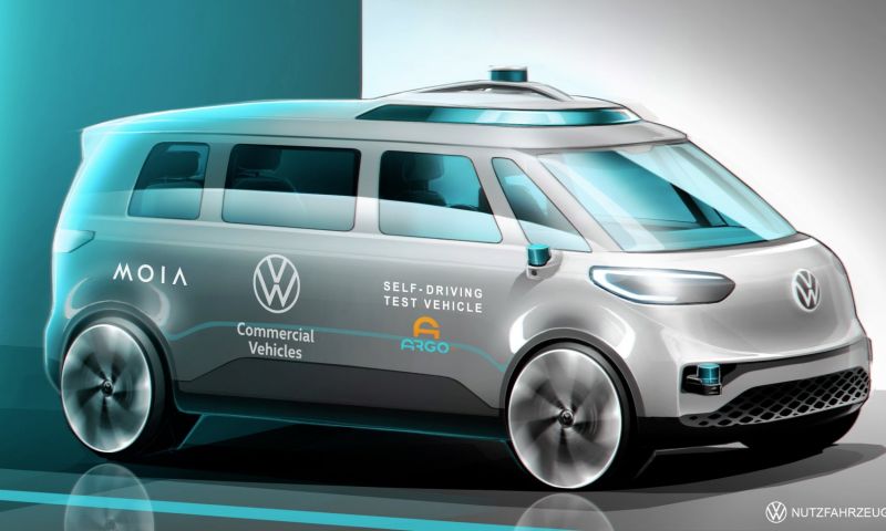 Volkswagen komt met zelfrijdend elektrisch busje