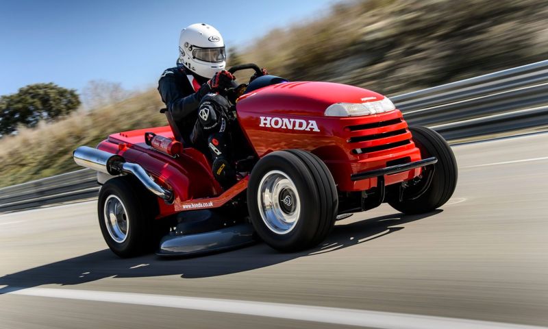 Honda maakt snelste grasmaaier: Mean Mower V2