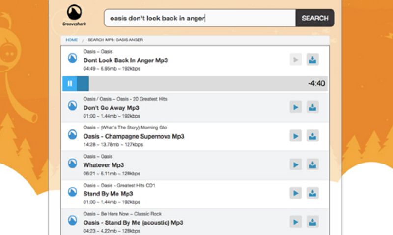 'Backup' van muziekdienst Grooveshark blijkt dubieus