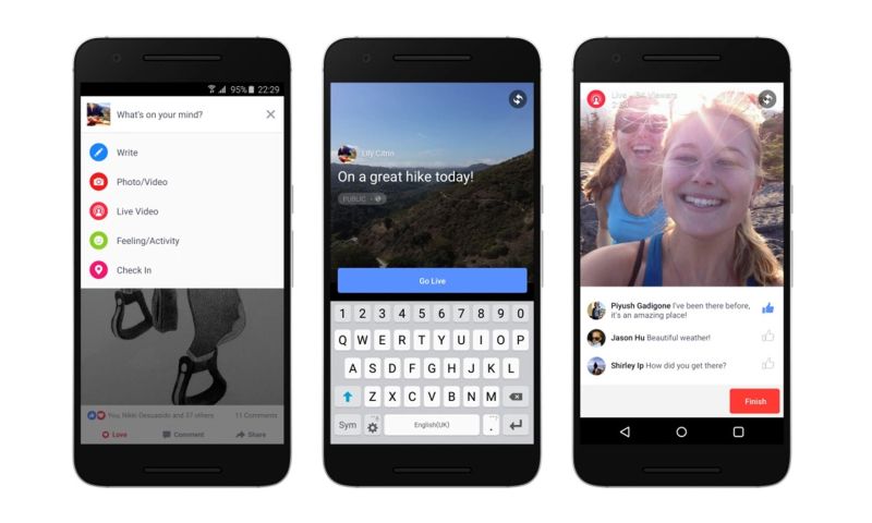 Facebook geeft live video's voorrang op de tijdlijn
