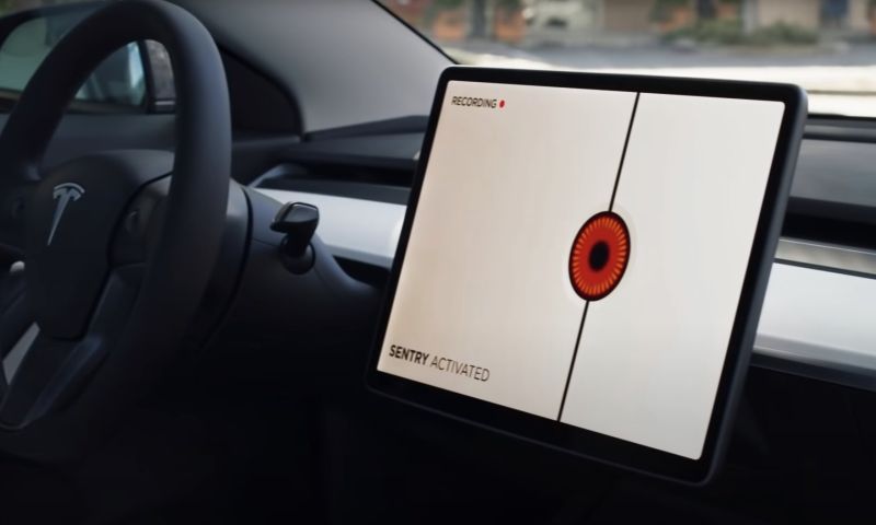 tesla auto camera sentry mode privacy camera milieu