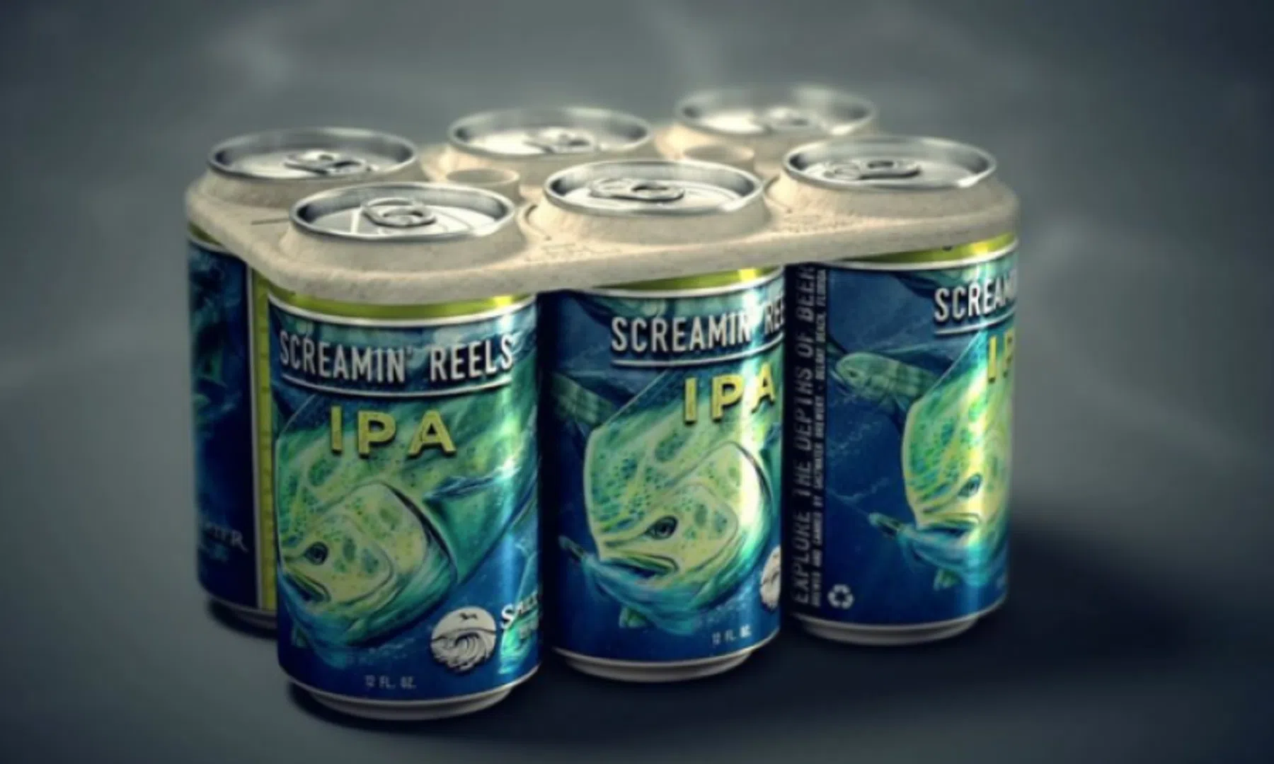 Eetbare verpakking sixpack bier: minder plasticsoep