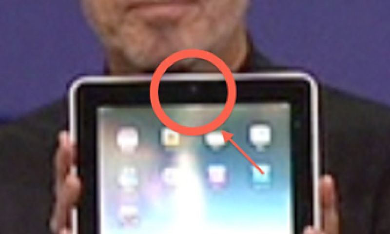 Toch een webcam in de iPad?