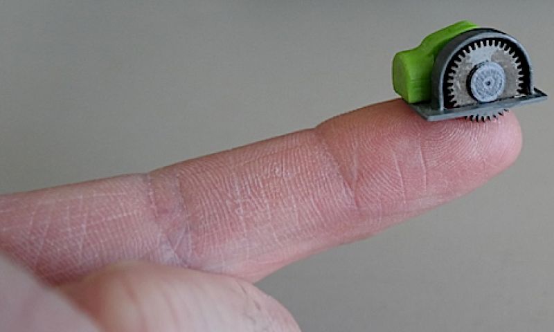 Deze 3D-geprinte cirkelzaag is kleiner dan een euromunt