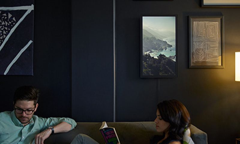 Fotolijst 2.0: mat hd-scherm met app en lijst