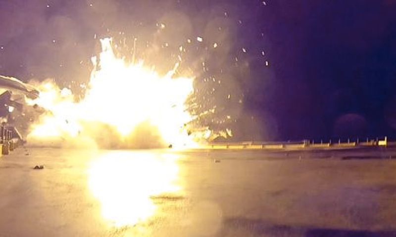 Elon Musk toont beelden van de Falcon 9 crash