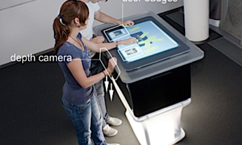 Touchtafel doet aan schoenherkenning?!