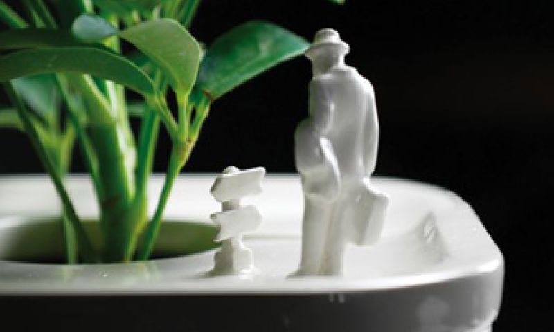 Potloodventers in de plantenbak