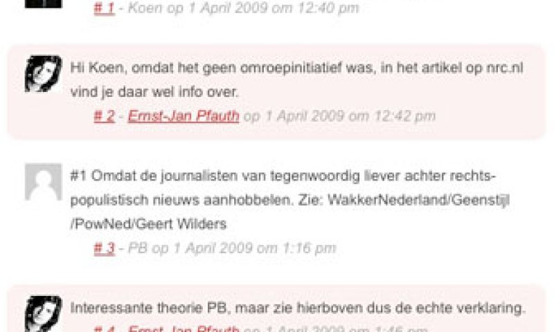 Verschil in reageren op reaguurders