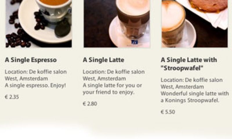 Stuur een kop koffie naar vrienden in de stad