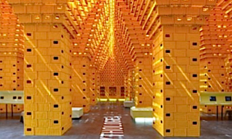 Kathedraal van 33.000 kratten bier