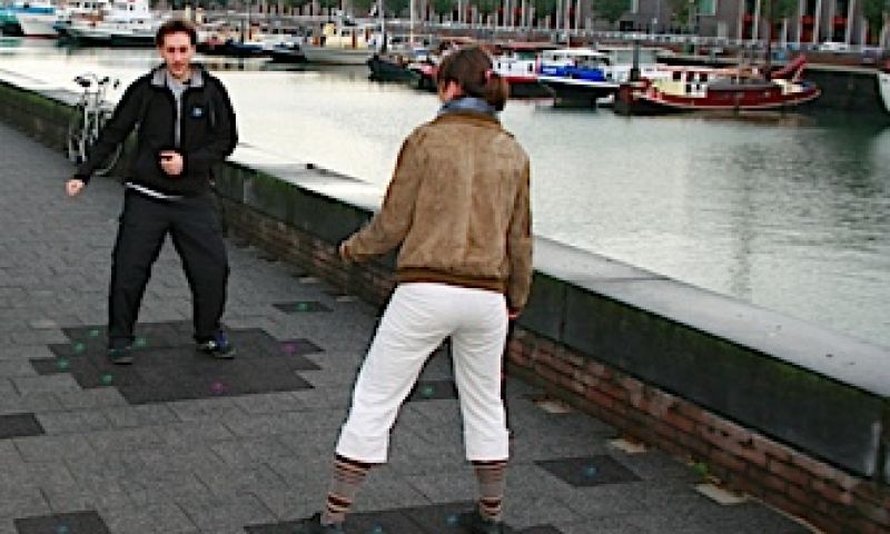 Een dansmat in de stad