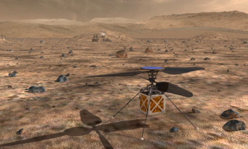 NASA wil Mars verkennen met een helikopterdrone