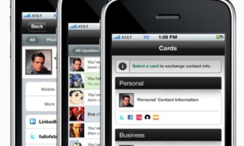 Nieuwe versie Nederlandse app voor visitekaartjes