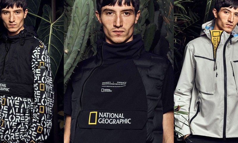 national geographic kelidng collectie parka techwear geel 