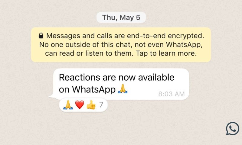 whatsapp emoji reacties grotere groepen bestanden 512 personen 2gb