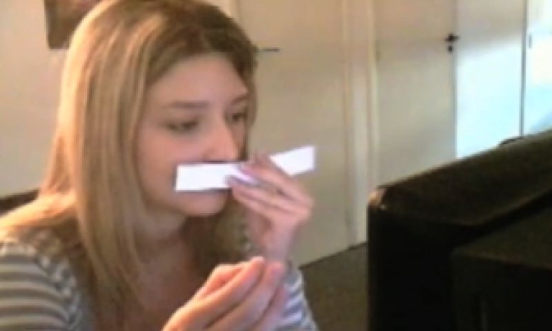 Een banner waar je aan kan ruiken