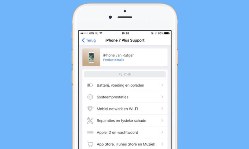 Apple brengt Support-app exclusief in Nederland uit