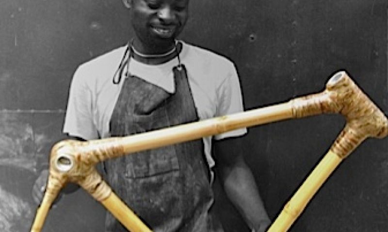 Fietsframe van bamboe is ijzersterk