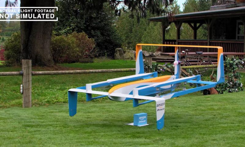 Test Amazon een bezorgdrone in Nederland?