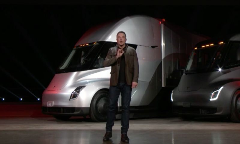 Tesla lanceert elektrische truck en nieuwe sportwagen