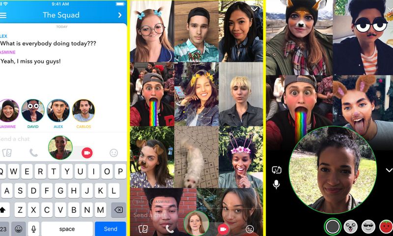 Snapchat lanceert videobellen met 16 vrienden