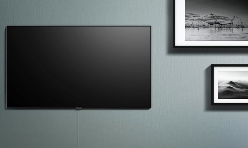 Deze strakke tv heeft geen kabelbrij