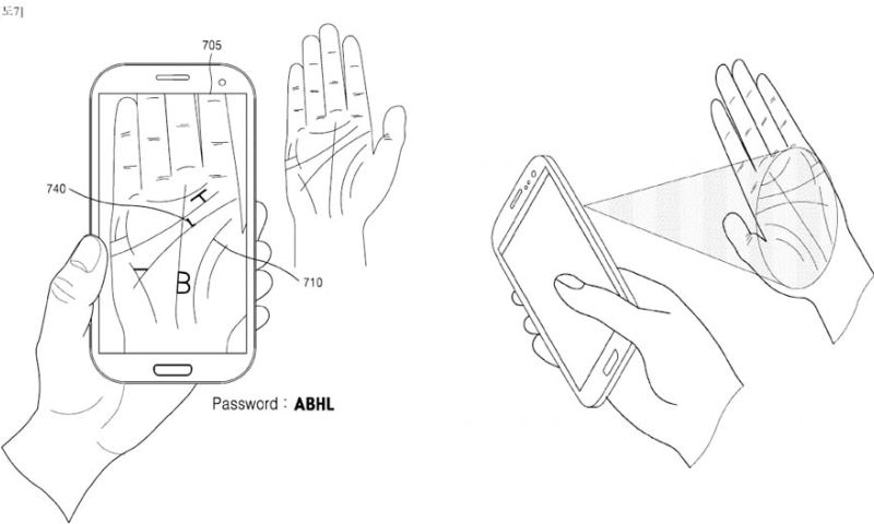 Samsung wil toestel unlocken met scan handpalm