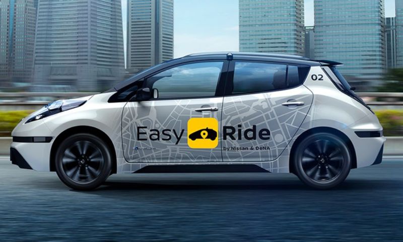 Nissan test in maart een dienst met zelfrijdende taxi's