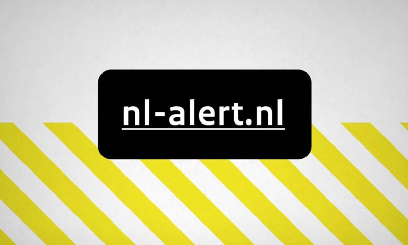 Website NL-Alert kort plat na test met noodmelding