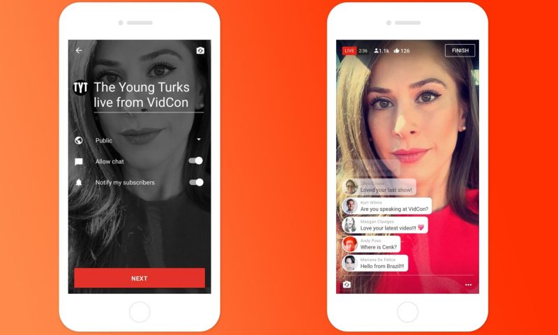 Je kunt (ja, nu pas) met de YouTube-app livestreamen