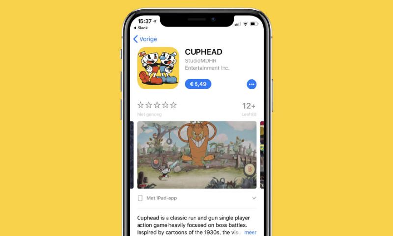 Apple laat nep-versie van Cuphead toe in App Store