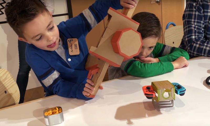 Nintendo Labo laat je ook zelf simpele games maken